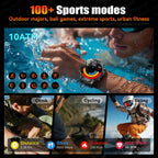 2026 New TANK Ultra 1400mAh Battery Military Smart Watch 10ATM Waterproof Heart Rate Tactical LED Flashlight Men Sports Bracelet