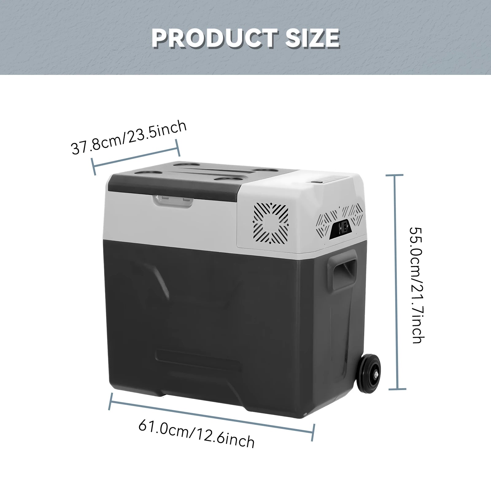 30L 35L 40L 45L 50L 55L Car Refrigerator DC 12V/24V Car Freezer Fridge -4℉~68℉ RV Portable Compressor Cooler Camping Travel