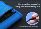 RFID Travel Wallet Passport Holder Credit Card Organizer Zipper Pouch Document Organizer Anti Theft Travel Accessories