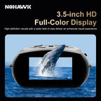 NOHAWK 2K Digital Night Vision Binoculars with Laser Rangefinder 4 Level Infrared Adjustable, Photo/Video Recording for Hunting