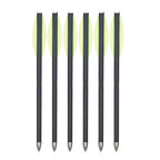 Mixed carbon crossbow for outdoor sports shooting, 6.3 inch, Willow feather, 6pcs/12PCs/24PCs
