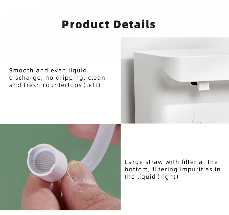 New Automatic Dishwashing Liquid Sensor Kitchen Double Head Gel Foam Hand Sanitizer Soap Dispenser Wall Hanging
