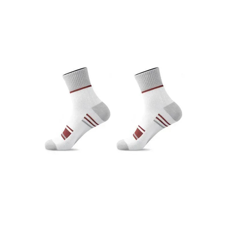 Men's 100% Cotton Casual Socks for Spring and Summer, Men's Antibacterial & Deodorant Business Socks, High-Quality Sports Socks