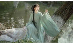 China Traditional Hanfu Women Evening Dresses Elegant Fairy Skirt Loose Big Sleeves Elegant Dress Banquet Dance Clothes Spring