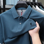 100% pure cotton short sleeved polo shirt high-end luxury brand fashion Paul Pony embroidery golf men's business casual T-shirt
