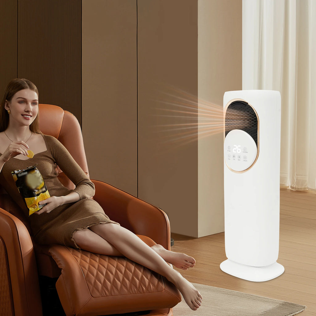 Portable Mini Air Conditioner Cooler Fan 4L Capacity 90° Rotatable 1-8H Timed On-Off Easy Maintenance for Home And Office Use