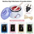 200CC Wax Heater Warmer Hair Removal Machine For Hand Foot Body SPA Epilator Paraffin Wax Pot +Wax Beans + Wood Sticks