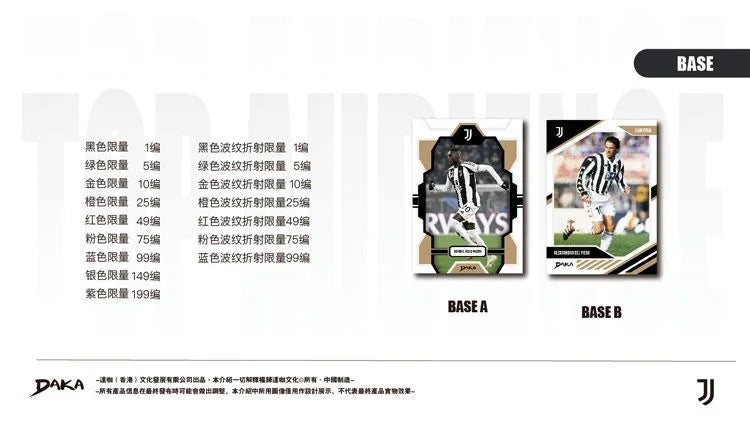 Wholesale Daka 2025-2026 Collection Cards Top Audience Machester Cuty Juventus Ac Milan Internazionale Milano Football Star Toy