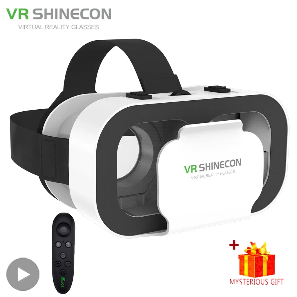 Shinecon 3D VR Glasses Virtual Reality Viar Goggles Headset Devices Smart Helmet Lenses For Cell Phone Mobile Smartphones Viewer Main image