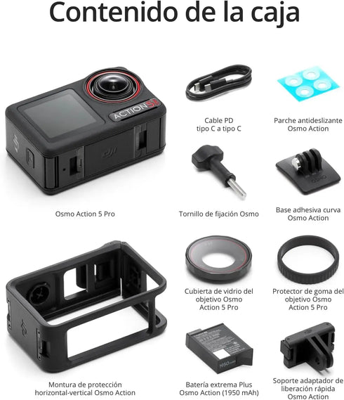 DJI Osmo Action 5 Pro Standard Combo Next-Gen 1/1.3 ″ Sensor Clear OLED Touchscreens 32X Super Slow Motion