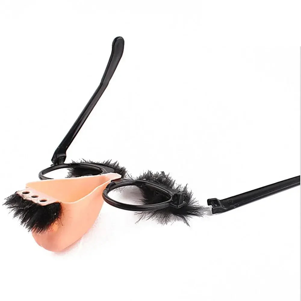Big Nose Glasses with Eyebrows Mustache Silly Funny Photo Props Halloween Party Eyeglasses Novelty Prank for Birthday Parties
