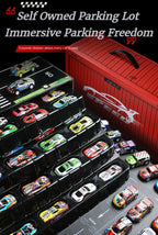 48pcs Metal Iron Alloy Cars Truck Toys Train Track Set Slot Car Models for Children's Toys Boy Miniature Trolleys Christmas Gift