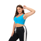 M-6XL Women Hollow Out Fitness Yoga Sports Bra For Running Gym Padded push up Seamless Top Athletic Vest brassiere