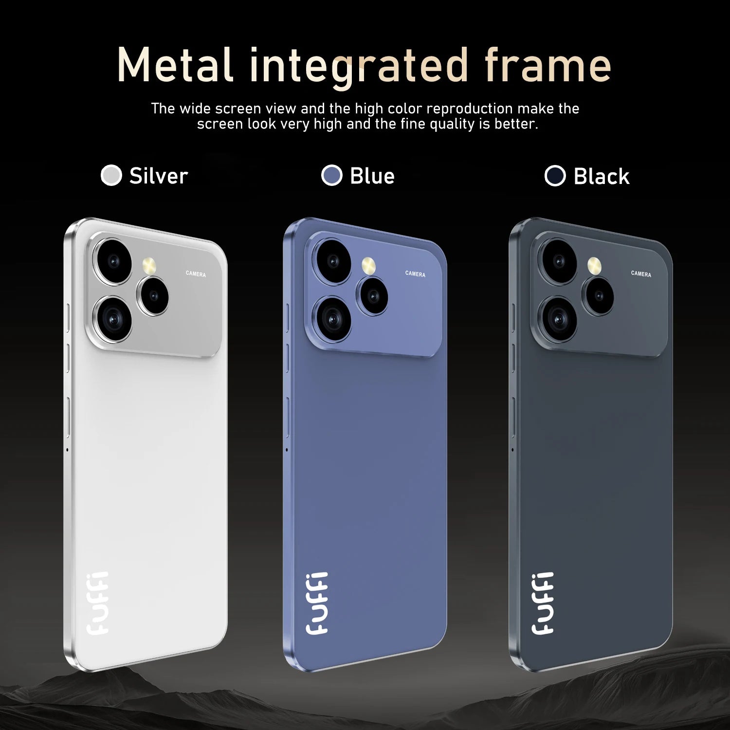 FUFFI Global Vision i17 Pro Max Smartphone Android 8GB RAM 256GB ROM 6.56 Inch Phone 720x1612HD 24+48MP 5G Network Mobile Phones