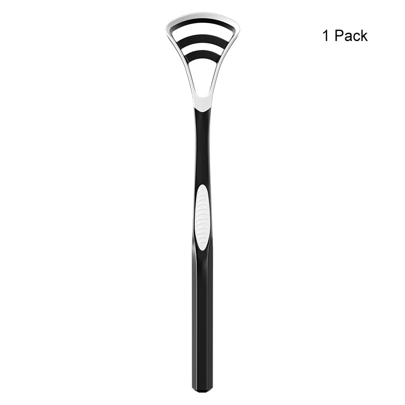 Y-Kelin Sales Silicone Tongue Scraper Brush Cleaning  Food Grade Single Oral Care To Keep Fresh Breath 3Color Pack No.1