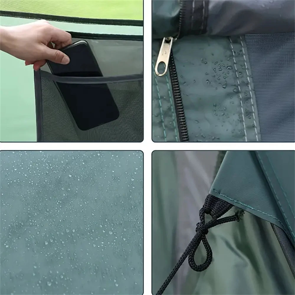 5-8 people quick opening hand throw tent waterproof camping boat tent outdoor tent fully automatic pop-up
