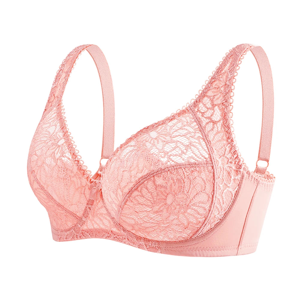 Plus Size Bras For Women Lace Modern Ladies Elegance Brassiere Underwear Sexy Lingerie Tops C D DD E F Cup