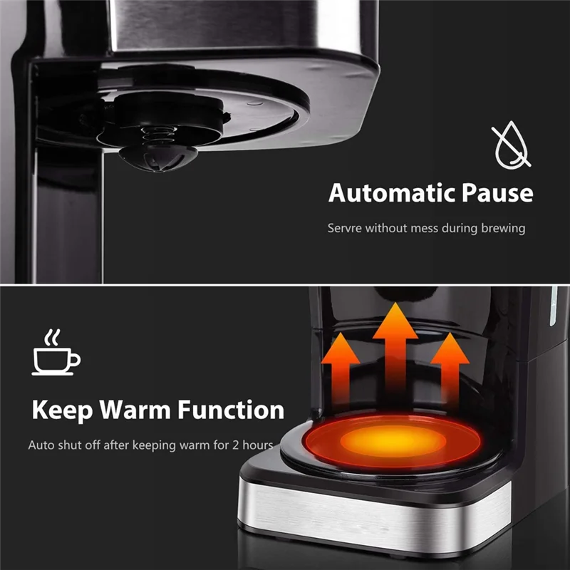 SOKANY 950W 1.5L Electric Coffee Maker 12-Cup Coffee Maker With 24-Hour Preset Keep Warm Function With Function US Plug