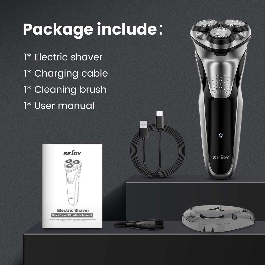 Electric Shaver for Men,Wet & Dry Shave Hair Trimmer,Waterproof  for Men Cordless Razor with Pop up Trimmer Precision Trimmer