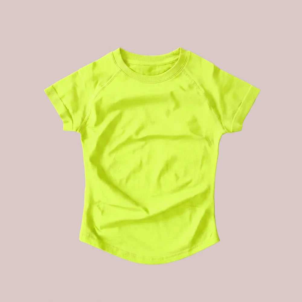 Women's 1DF-LO 1YNE-GO Compression Workout T-Shirt  Slim Fit Athletic Tee  Impact Short Sleeve Top  Women's sports shorts