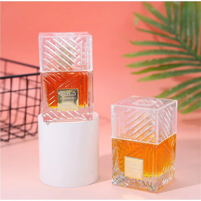 Khamrah عطر Perfume Eau De Toilette Gift Box 100ml Unisex Arabian Oud Scent Gourmand Fragrance Long Lasting Perfume For Unisex