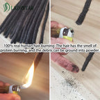 Human Hair Dreadlocks Extensions Brazilian Real Human Hair locks Extensions Handmade Dreadlocks for Women/Men 8-24 Inch