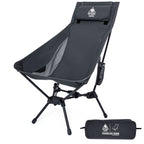 OneTigris Portable Tigerblade Camping Chairs Outdoor Folding Fishing Chair For Trekking BBQ Parties Gardening Beach Indoor Use