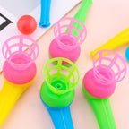2-8pcs Colorful Plastic Tube Blow Ball Children's Puzzle Toys Classic Magic Floating Blow Ball Toys Baby Balance Training Game