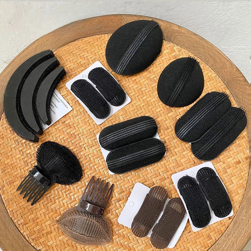 Hair Head Cushion Invisible Fluffy Puff Hair Pad Sponge Clip Bun Bump It Up Volume Hair Base Women Girls Styling Accessories Main image