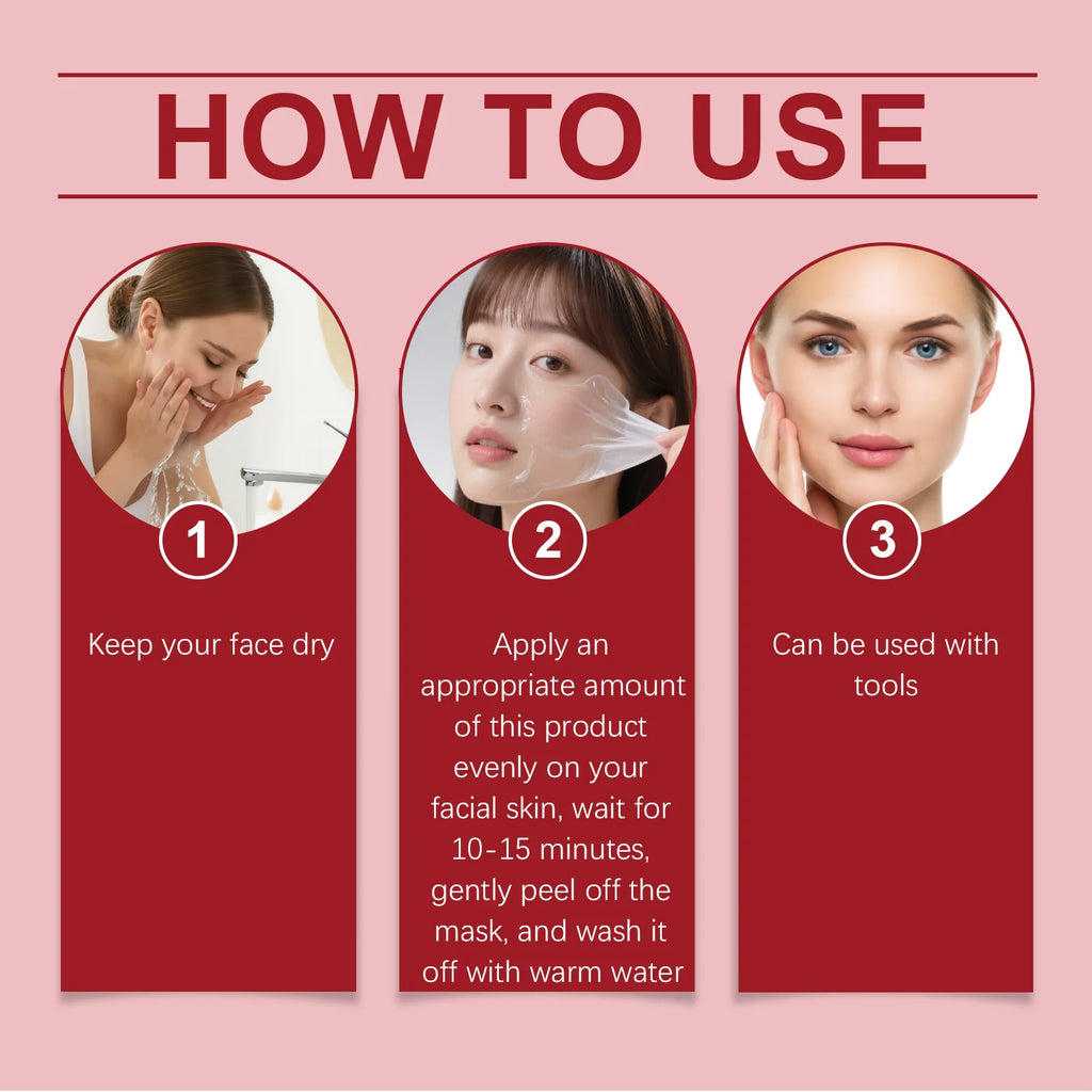 Collagen Peel off Mask Overnight Moisturizing Facial Cleansing Glow Skin Barrier Repair Collagen Mask Wrapping Night Care 50g