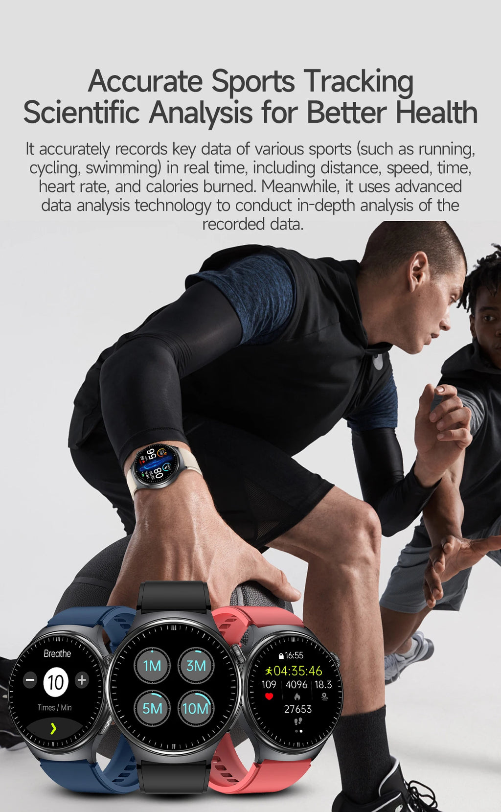2026 New Accurate Body Health analysis Smart Watch Men ECG Blood lipids Uric acid Blood Pressure Body Fat Voice Call Smartwatch