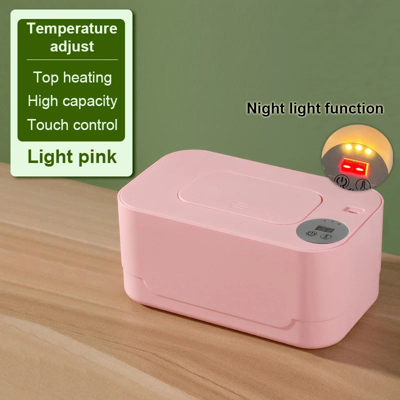 Baby Wipes Heater Wet Towel Dispenser Thermostat Warmer Tissue Paper Case Napkin Electric Heating Insulation Storage Box Holder