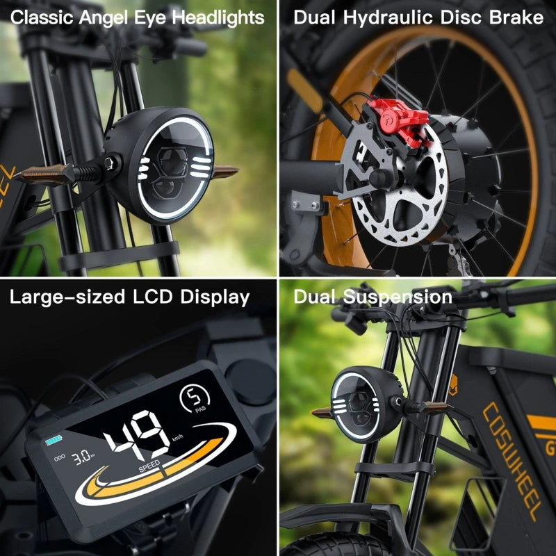 SXLL  A 60V 40AH electric off-road motorcycle with a range of 400 kilometers.
