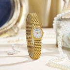 BERNY Gold Women's Watch Luxury Small Dial Ladies Gold Watch Jewelry Bracelet Quartz Lady Watch Stylish Fashion Women Watches