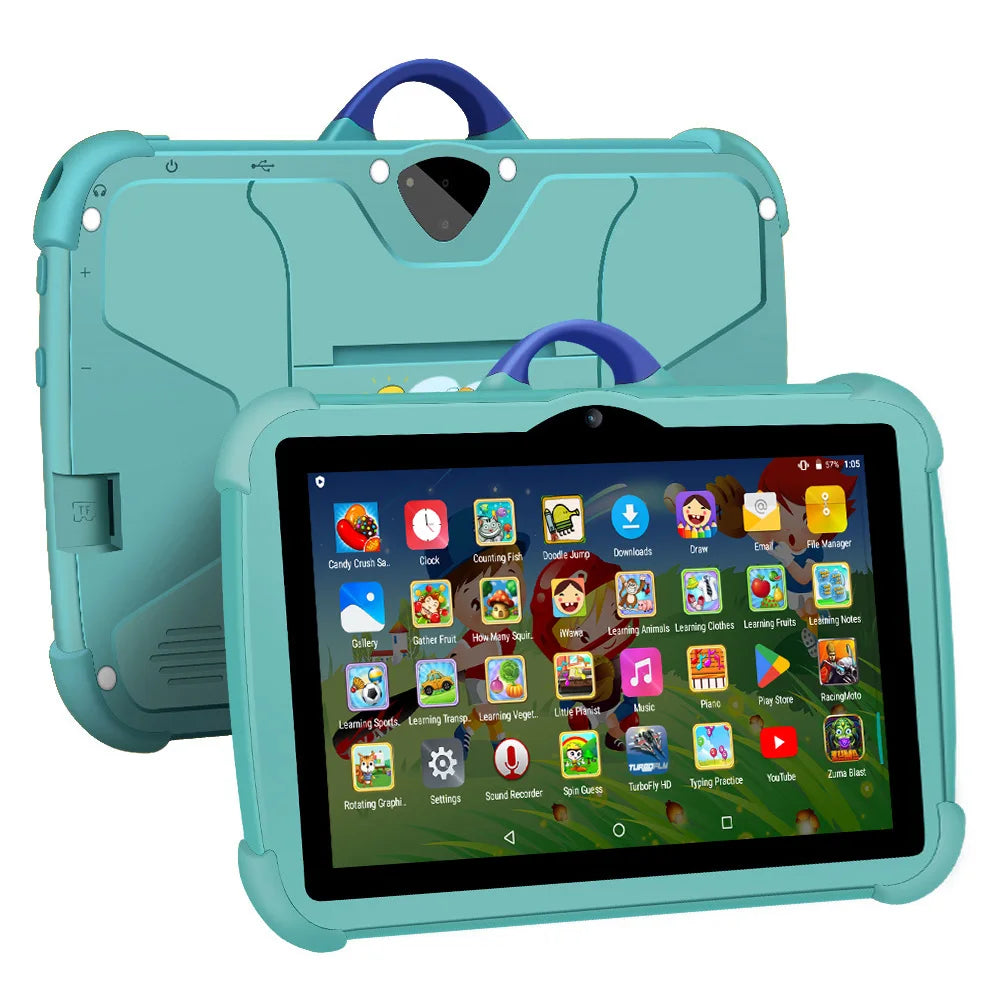 7 Inch Kids Tablet PC with Android 13 Quad Core 4GB RAM 64GB ROM Educational Learning Children's Favorite Cheap Simple Design Main image