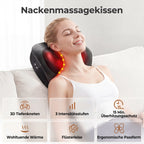 Massager with Heating, 3D Shiatsu Massager for Relaxation, Heated Massage With Shiatsu Kneading Massage, Best Gift for Men Women