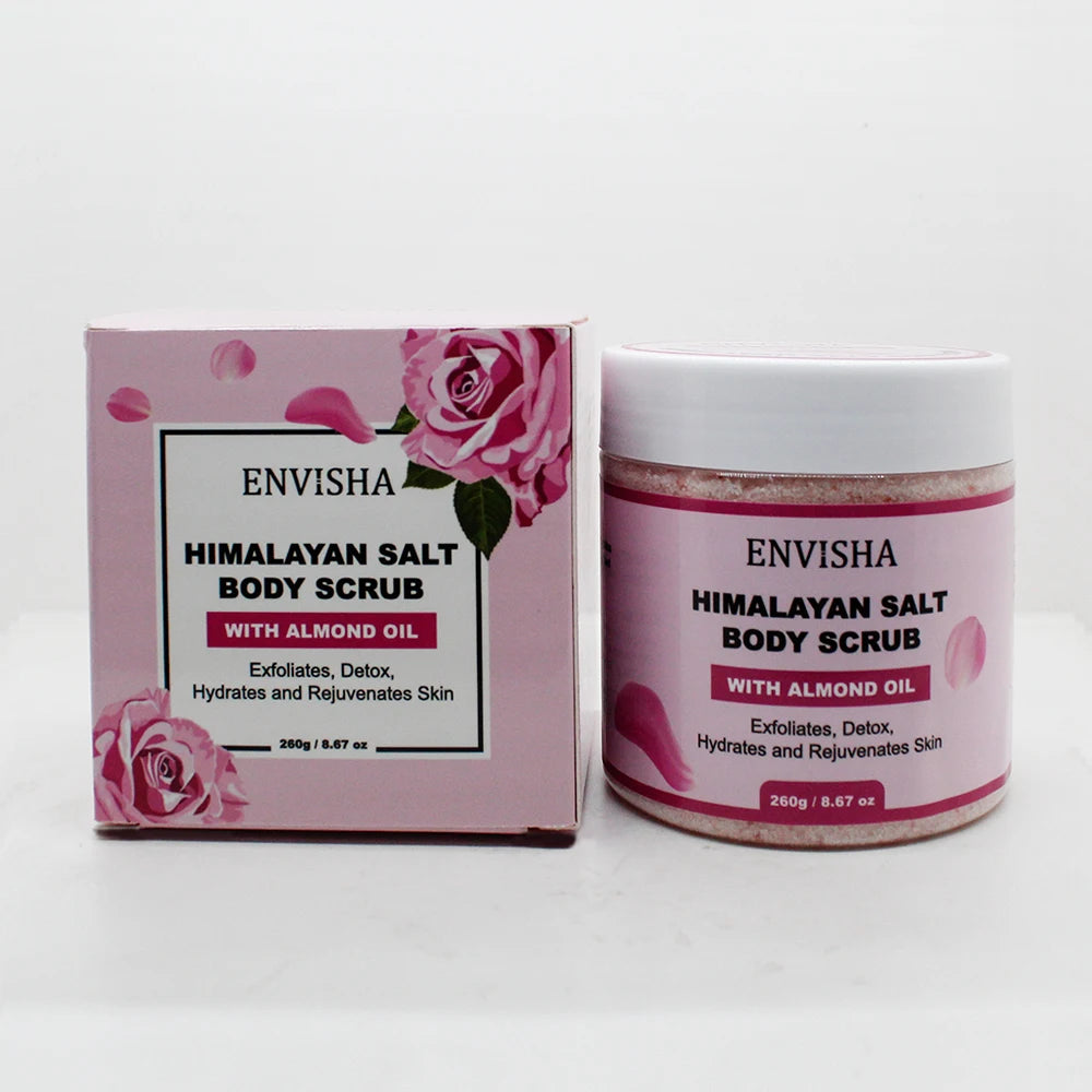 ENVISHA Beauty Health Rose Body Massage Bath Salt Scrub Exfoliating Moisturizing Nourish Soften Whitening Skin Care Shrink Pores