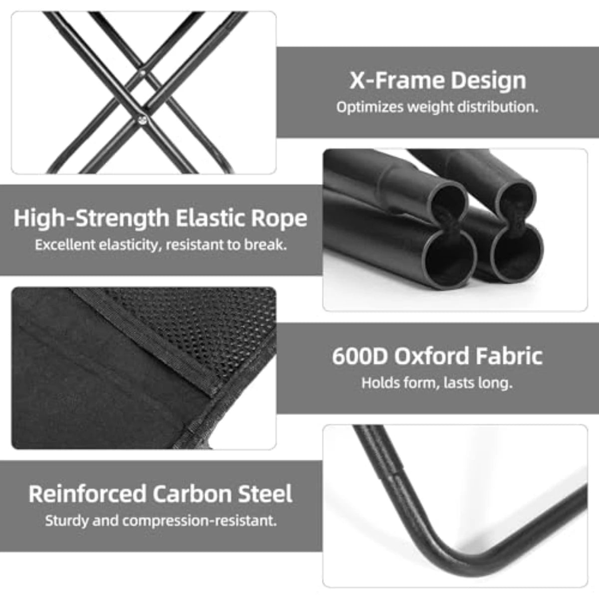 Portable Folding Fishing Chairs Lightweight Iron Alloy Frame Foldable Outdoor Camping Picnic Bench Handbag Compact Durable Stool