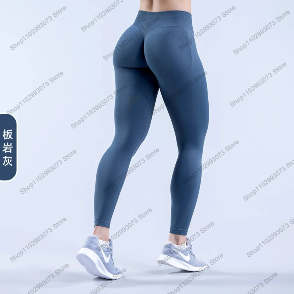 Women's High Waist Seamless Yoga Leggings Tummy Control Butt Lifting Workout Pants Soft Athletic Leggings for Gym Fitnes Running