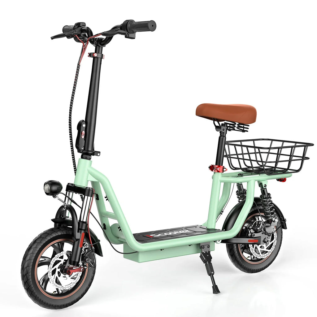 ISCOOTER i12 Adult Electric Scooter 500W Motor E- Scooter 36V7.5AH Battery Electric Scooter 12 Inch Road Tire Electric Scooter