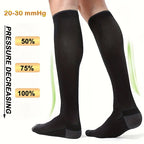 1/4 Pair Compression Socks Men Women 20-30mmhg - Circulation Support Socks Suitable Care Travel - Soft Breathable Sports Socks