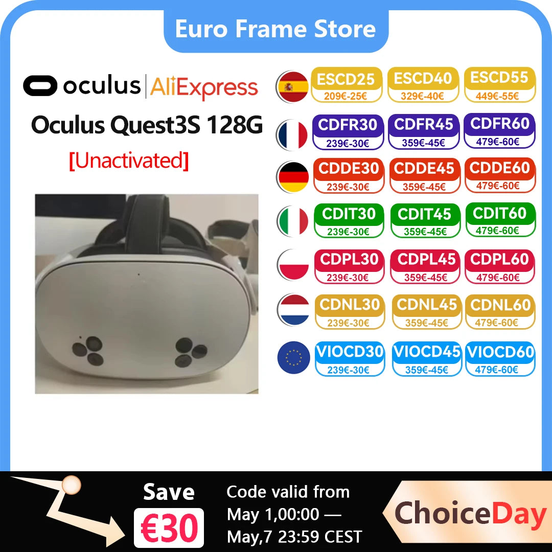 Oculus Quest3S 128G All-in-one Machine VR Glasses Meta Quest3 VR Motion Sensing Intelligent Helmet Game Machine Quest3s 128G