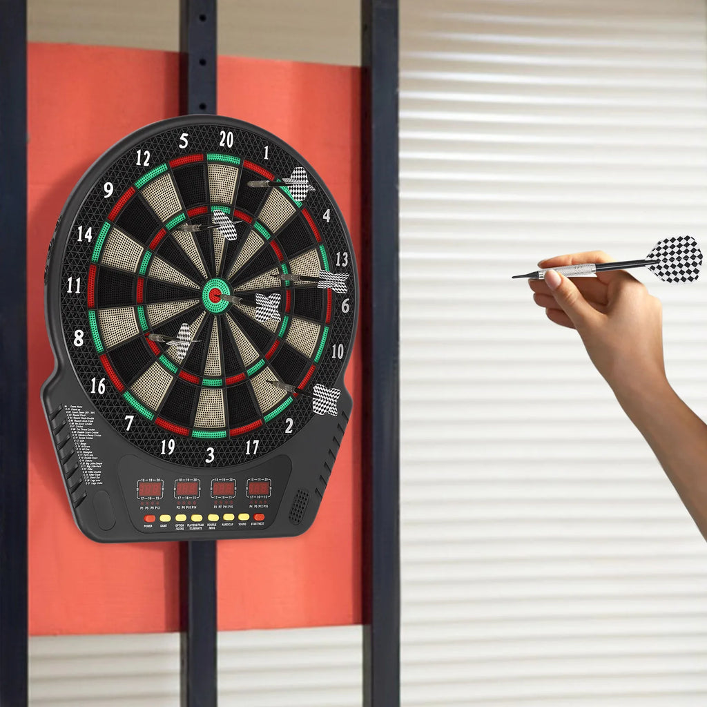 Electronic Dartboard with 6 Darts Dartboard Innovative Dart Machine with 27 game modes & 243 variants supports up to 16 players
