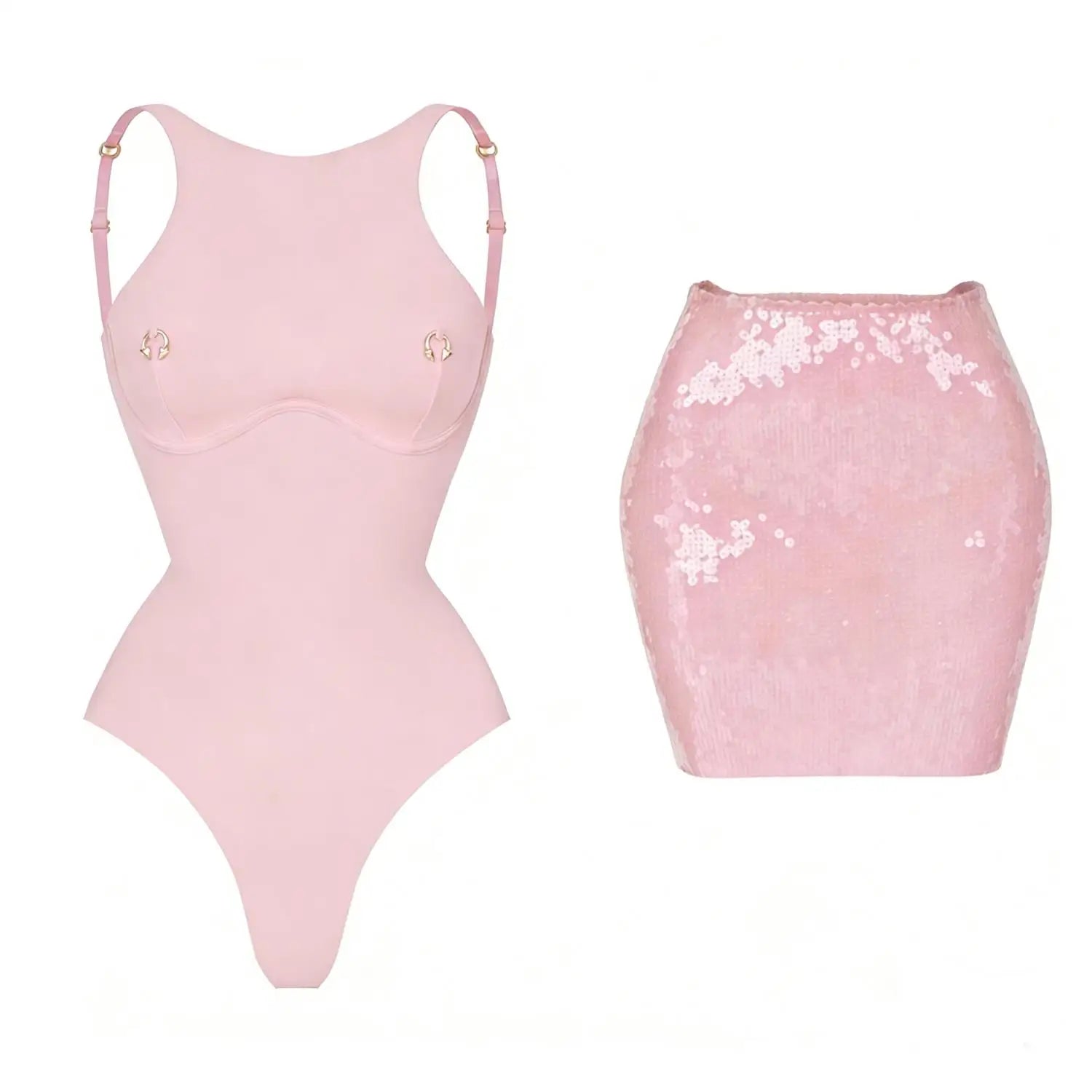 2026 2Pcs Sexy Women One Piece Swimsuit Female Swimwear Solid Biquini High Cut Monokini Push Up Swim Suits Bathingsuit Beachwear