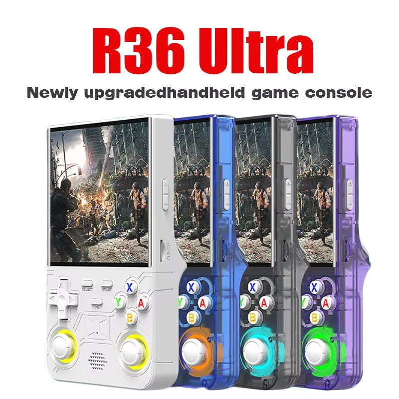 R36Ultra 4.0-inch Retro Handheld Game Console 128GB Portable Video Player Open-Source Linux System for Gaming Main image