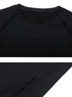 Men's Compression Long Sleeve Shirt Black Fitness T-shirt Male Running  Quick Drying Gym Top Sun Protection Sports Base Layer