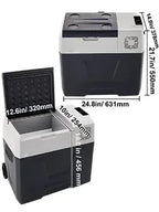 Sihao 15L-55L Portable Compressor Fridge Freezer, Mini Cooler for Outdoor Camping BBQ Picnic, Car Vehicle Refrigerator Cooler for Travel Road Trip, Electric Compressor Fridge Freezer Mini Cooler Box