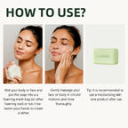 Tea Tree Oil Soap Bar for Men & Women, Deep Cleansing, Soothing for Dry Skin, Body Odor Care, Exfoliates & Firms Skin, 100g