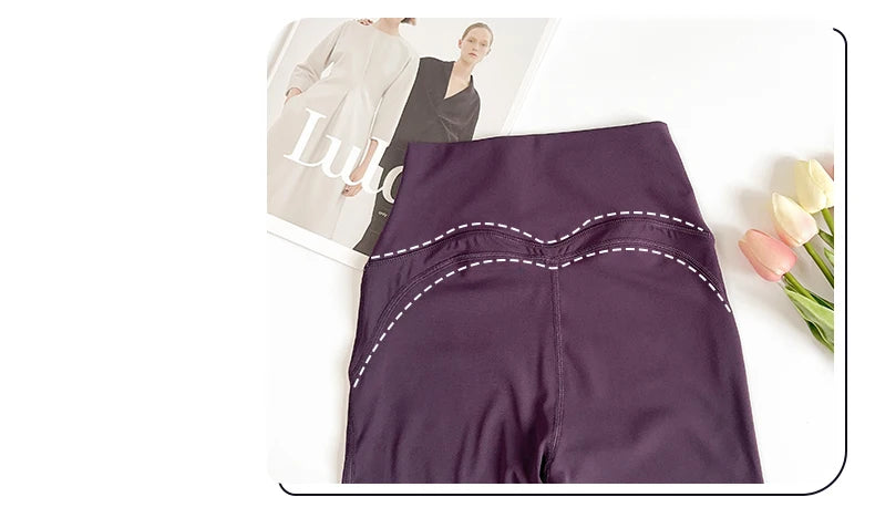 Women's High-Waisted Flared Yoga Pants Comfortable Pilates Running Leggings Stylish Gym Sport Trousers