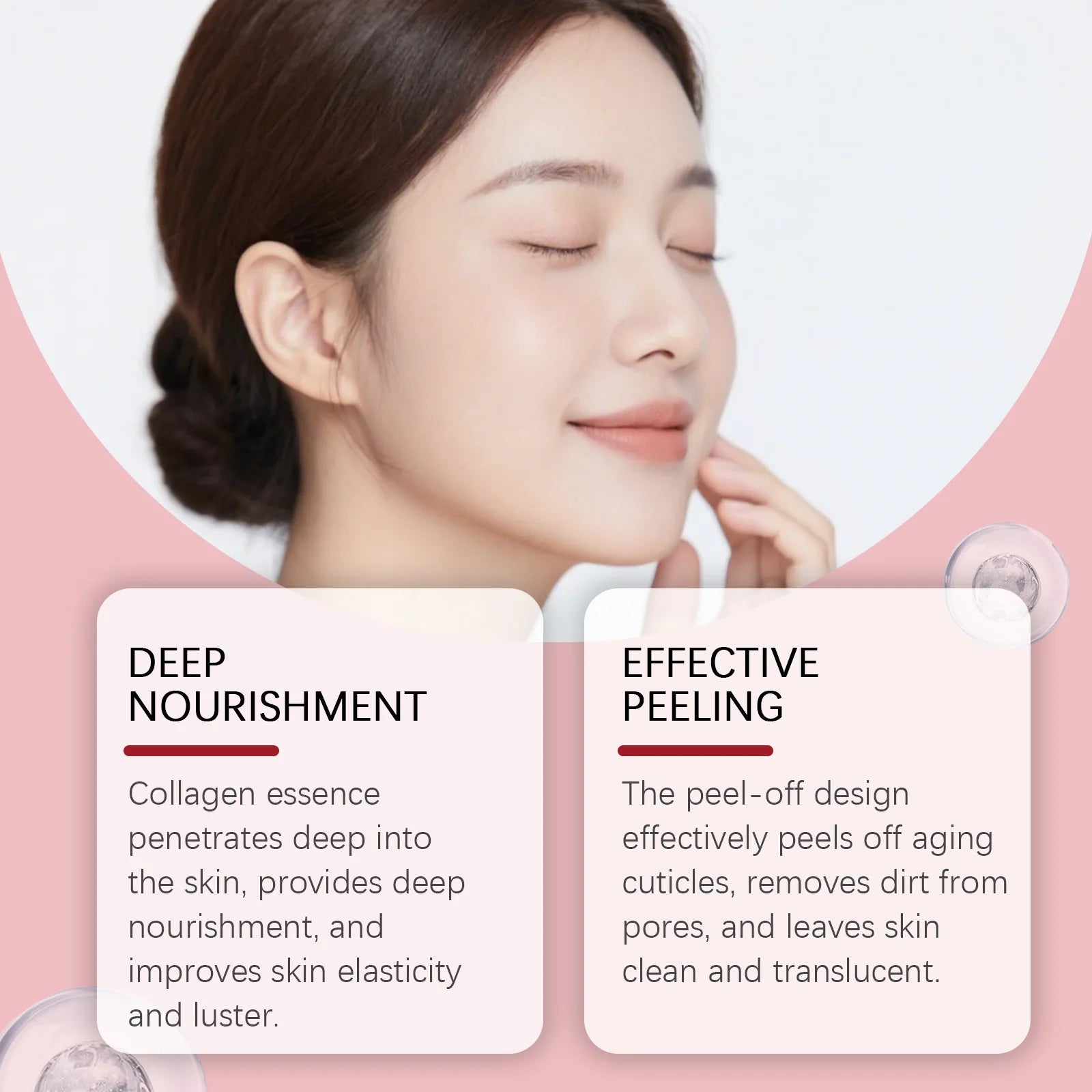 Collagen Peel off Mask Overnight Moisturizing Facial Cleansing Glow Skin Barrier Repair Collagen Mask Wrapping Night Care 50g
